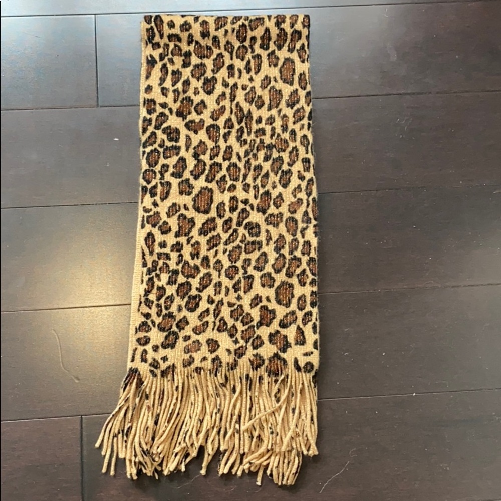 Leopard Gold Scarf